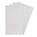 Magfok Iron-on Letters White 3/4-Inch Transfer, 4 Sheet (Black or White Optional)