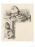 Alice Meets Humpty-Dumpty Giclee Poster Print by John Tenniel, 12x16 Alice Meets Humpty-Dumpty Giclee Poster Print by John Tenniel, 12x16