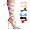 4.5 Inch Sexy High Heel Shoe Womens Evening Shoes Metallic Heel With 7 Interchangable Ribbons Size: 5