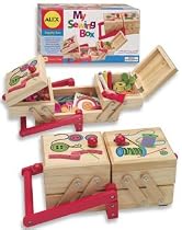 Alex My Wooden Sewing Box with 2 Fold-out Trays