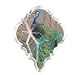 Peacock Fringe Studio Chandlier Crystal Drop Shape Magnet