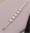 J-Steel by Fyn Studios (TM) Stainless-Steel & Bronze Colored Genuine Leather Link Bracelet JSF-843332001068