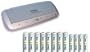 Hitech - Universal Charger & Yuasa EniTime Precharged Rechargeable Batteries (8-pack AA & 4-pack AAA Ni-Mh). FREE 4 C Adaptors and 4 D Adaptors