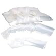 500 White Block Reclosable Zip Bags Resealable Lock 6" x 4"