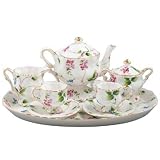 Child's Tea Set - Madison's Secret Garden Mini Set - with Storage Case