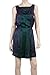 SLEEVELESS PLEATED COLORBLOCK DRESS PURPLE BLUE/TEAL, S