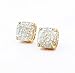 kate spade New York Small Square Opal Galaxy Glitter Stud Earrings on Card Only