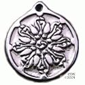 Dharma Wheel (Medium) - Pewter Pendant