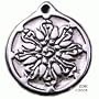 Dharma Wheel (Medium) - Pewter Pendant