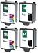 Take4Less 4-pack (2B+2C) HP # 14 C5010DN C5011DN Remanufactured Ink Cartridges for He...