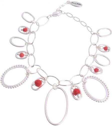 Pilgrim Damen-Armband Elliptic Elegance Versilbert, Koralle 20 Cm 517-212 Preisvergleich