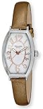 Bellagio Women's Stainless Steel Tonneau MOP Dial Swiss Quartz Mov't Leather Strap Watch, # GWC12037-5