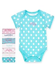 7 Pack Pure Cotton Assorted Slogans Bodysuits