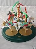 Hallmark Carousel Horse Set with Stand Dated 1989 {Complete Set}