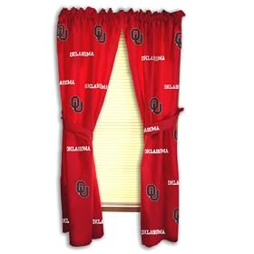 Oklahoma Printed Curtain Panels - Oklahoma Sooners