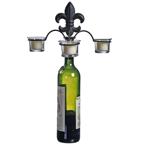 French Fleur De Lis Bottle Candelabra