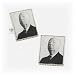 Alfred Hitchcock Stamp Cufflinks