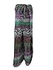 Hippie Palazzo Pant Multicolor Paisley Printed Cotton Yoga Trouser