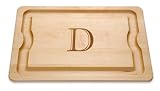 JK Adams 20-by-14-Inch Monogrammed Cutting Board, D