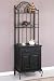 French Scroll Bakers Rack 73hx24w Antique Black