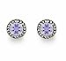 8 mm Lavender Cubic Zirconia June Birthstone Stud title=