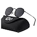 CGID E47 Retro Vintage Style Lennon Inspired Round Metal Circle Polarized Sunglasses