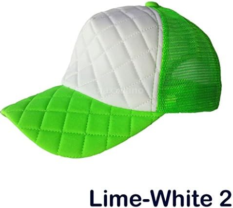 Janestore Costume Baseball Trucker Cap Quilted Mesh Hat Plain Snapback Mens Lady