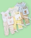 First Impressions Baby Boy & Girl 3-Piece Bodysuit and Pant Set