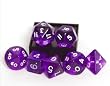 Purple Translucent 7-piece Dice Set