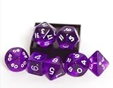 Purple Translucent 7-piece Dice Set