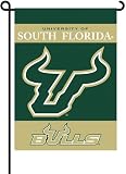 SOUTH FLORIDA BULLS 2-Sided Garden Flag Set W/ #11213 Garden Pole