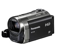 Panasonic V10 HD 720p Camcorder - Black (70x Zoom, Power OIS, SD Card Recording, Face Recognition) 2.7 inch LCD
