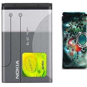 GENUINE Nokia BATTERY for 6230, 6230i, 3109 CLASSIC, 3110 CLASSIC, 3100 - Includes free Hi-etech mobile phone sleeve