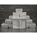 25 pcs Silver Cotton Filled Jewelry Display Gift Boxes