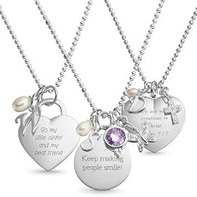 Personalized Custom 36" Sterling Silver Necklaces Gift