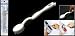 White Hard Plastic Double Ended Shoes Cleaning Brushes