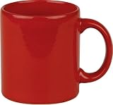 Produkt-Bild: Effektglasuren Henkelbecher 330 ml kirschrot