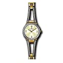 Clyda - CLA0287HTBW - Montre Femme - Quartz analogique - Bracelet bicolore acier et dor&eacute; empierr&eacute; - Lunette empierr&eacute;e