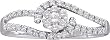 Beautiful White Gold 1/4 Ctw Diamond Promise Ring " Size 7 " ** FREE SHIPPING **