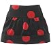 Baby : polka-dot velvet skirt(black 4t)