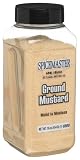 Spicemaster Mustard, Ground, 16-Ounce Plastic Canisters (Pack of 6)