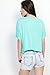 TheMogan Women's Slouchy Short Sleeve Loose Fit Crop Top Casual Fashion T-shirts