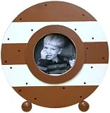 New Arrivals Circle Frame, Brown/White