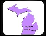 Mouse Pad with map, michigan, geograpy