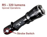 Olight M20S Warrior Premium R5 Black Tactical Flashlight with Side Switch 320 lumens Olight M20S Warrior Premium R5 Black Tactical Flashlight with Side Switch 320 lumens