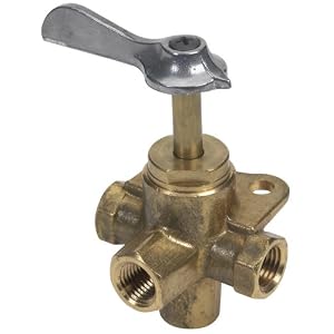 Moeller Fuel Tank Four-Way Valve (1 4, Brass) by