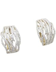 Women 14k Yellow Gold 1.31ctw diamond Stud earring 64 LE309Y Size 8.41