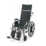 Breezy EC 4000 High Strength Lightweight Reclining Wheelchair Seat Size: 18 x17, Legrest Style: Elevating Legrests
