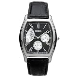 Seiko Mens SNT017 Retrograde Day Indicator Black Strap Watch by Seiko