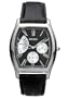 Seiko Men's SNT017 Retrograde Day Indicator Black Strap Watch